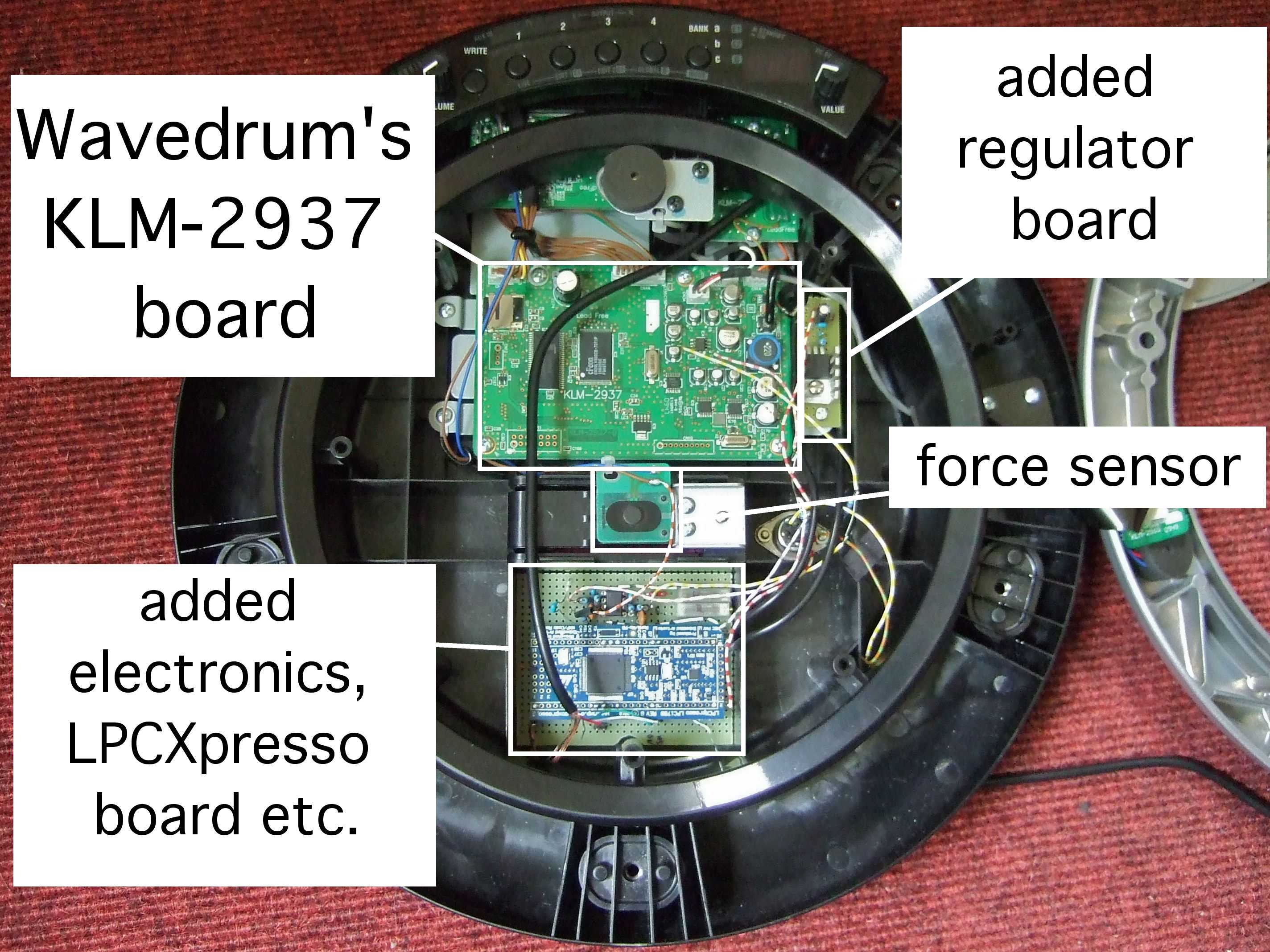 wavedrum_midi:internal_electronics.jpg