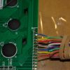 Soldering the cable to the LCD