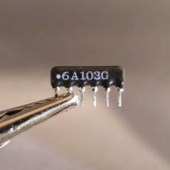 6 Pin resistor network
